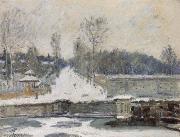 Alfred Sisley The Watering Place at Marly le Roi oil painting